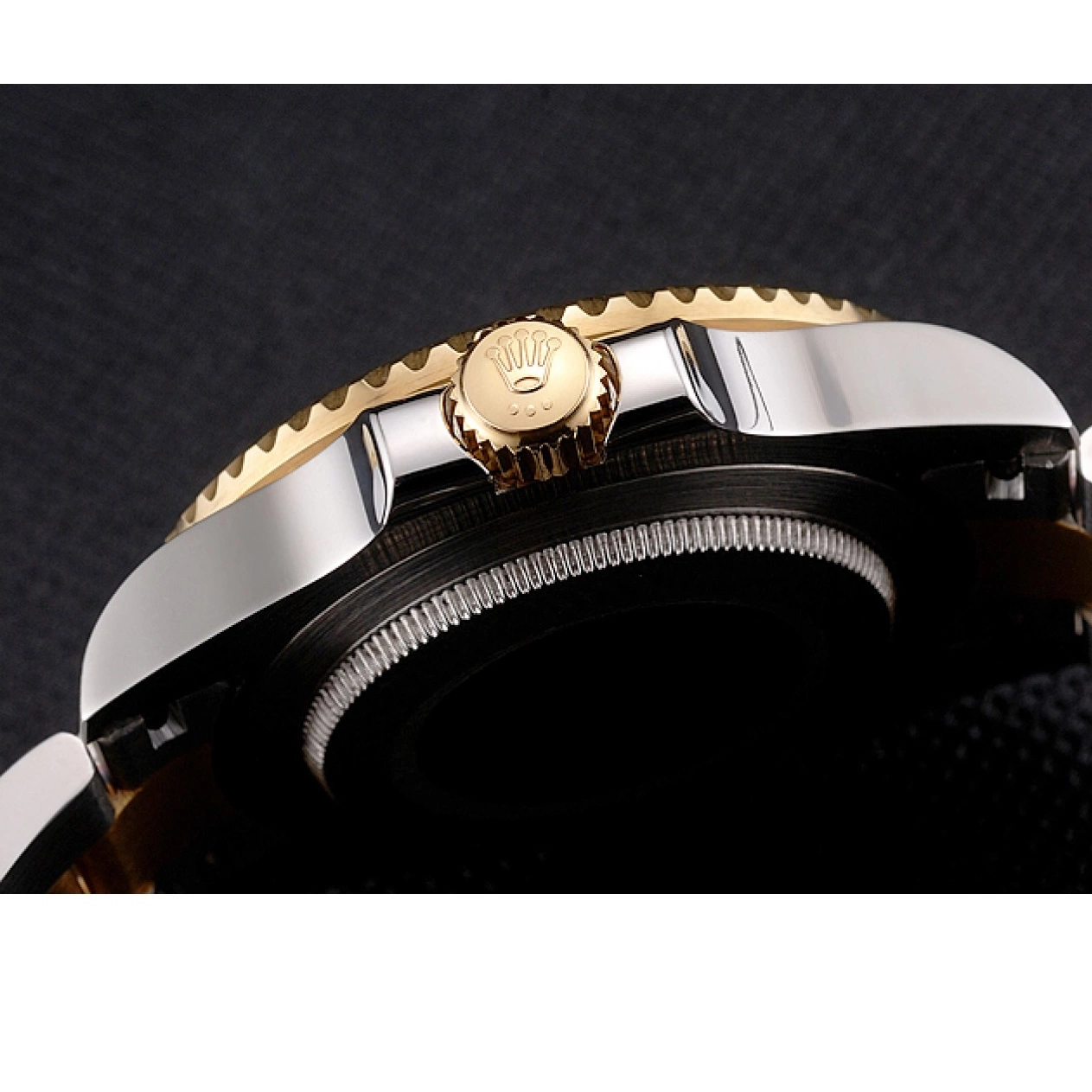 AAA Replica Watches Swiss Steel Rolex Tone Two Submariner Green Gold Bezel And Dial Bracelet 0806